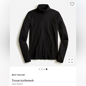 NWT, JCREW tissue turtleneck